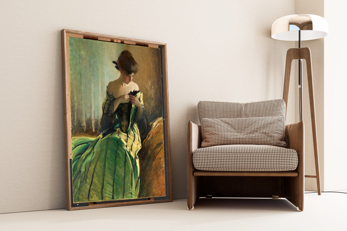 John White Alexander — Study in Green and Black | Fine Art Print