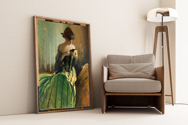 John White Alexander — Study in Green and Black | Fine Art Print