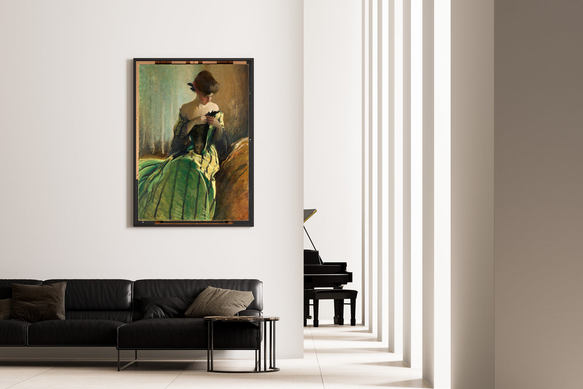 John White Alexander — Study in Green and Black | Fine Art Print