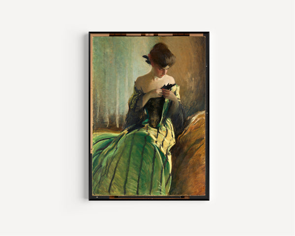 John White Alexander — Study in Green and Black | Fine Art Print