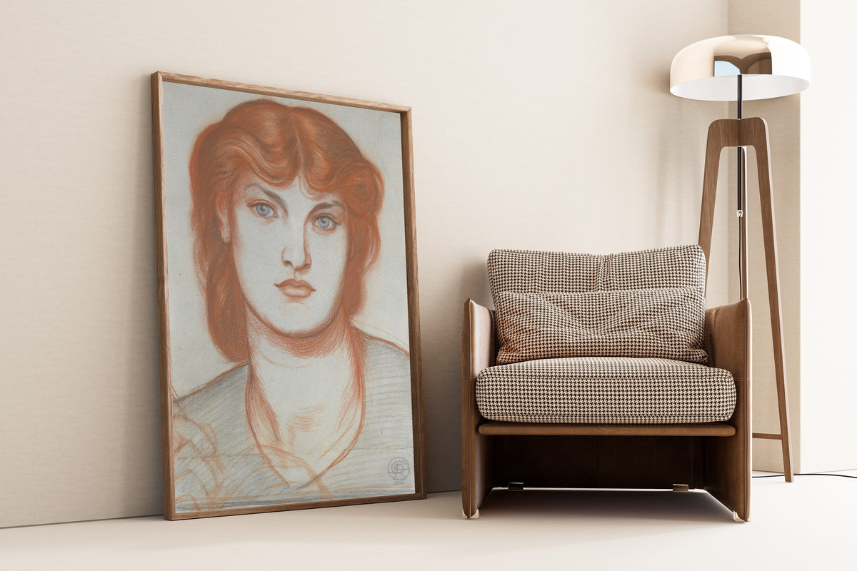 Dante Gabriel Rossetti — Study of Alexa Wilding for Regina Cordium | Pre-Raphaelite Art Print