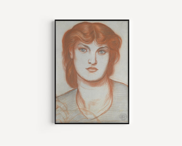 Dante Gabriel Rossetti — Study of Alexa Wilding for Regina Cordium | Pre-Raphaelite Art Print