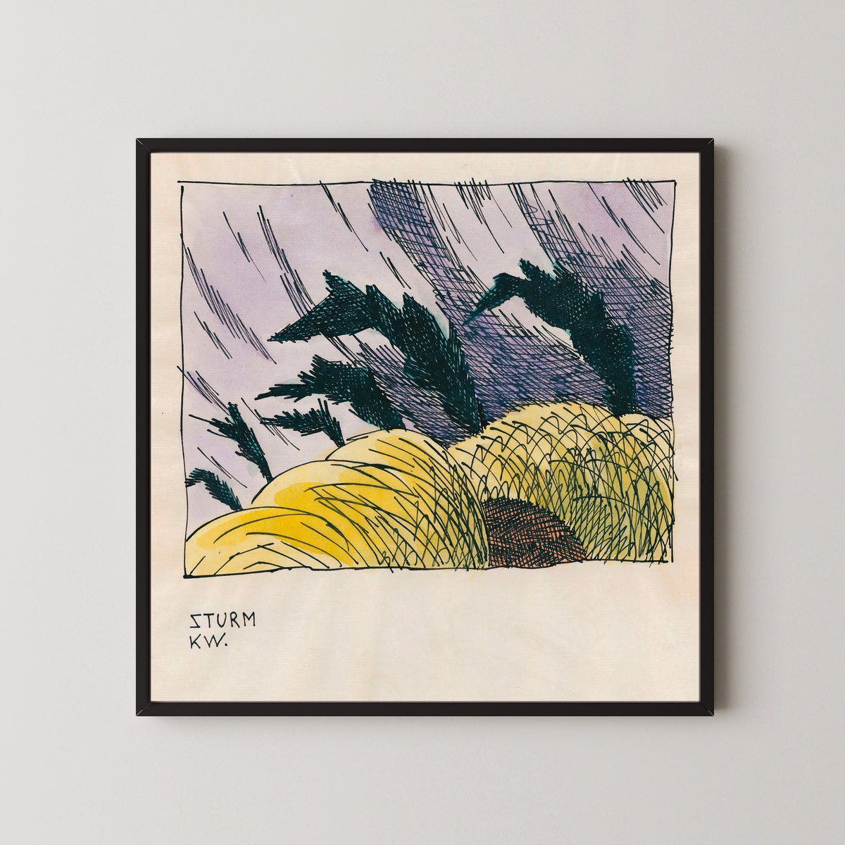 Karl Wiener — Sturm (Storm) | Modernist Landscape Print