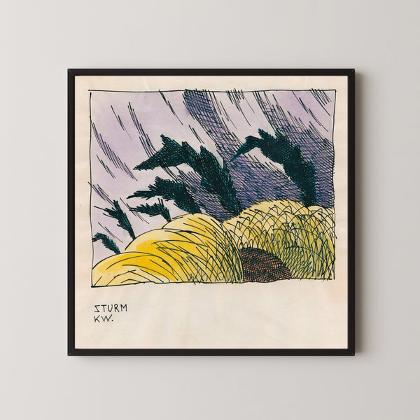 Karl Wiener — Sturm (Storm) | Modernist Landscape Print