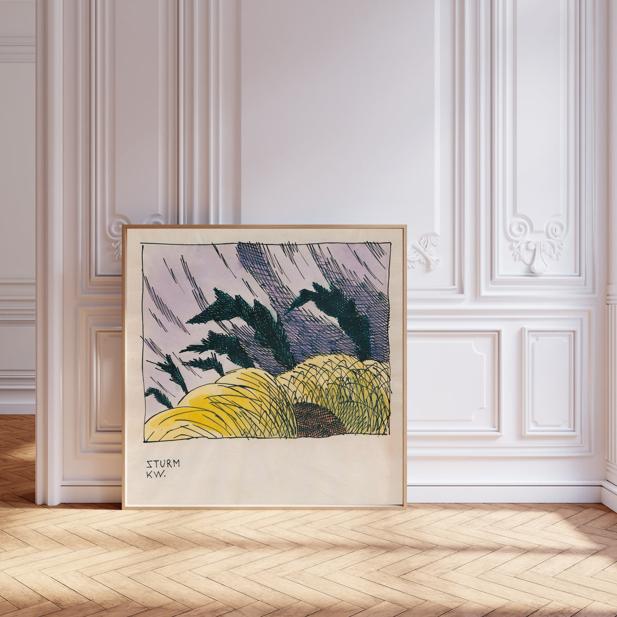 Karl Wiener — Sturm (Storm) | Modernist Landscape Print