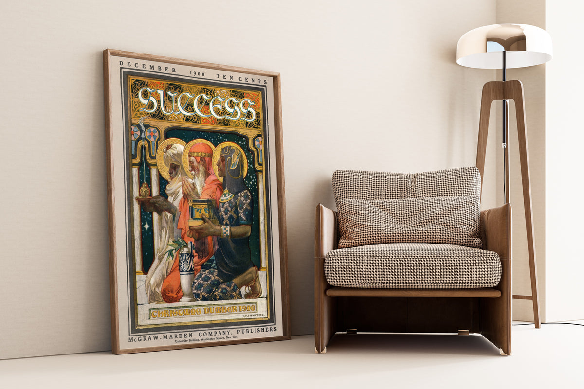 J.C. Leyendecker — Success, Christmas Number 1900 | Vintage Christmas Print