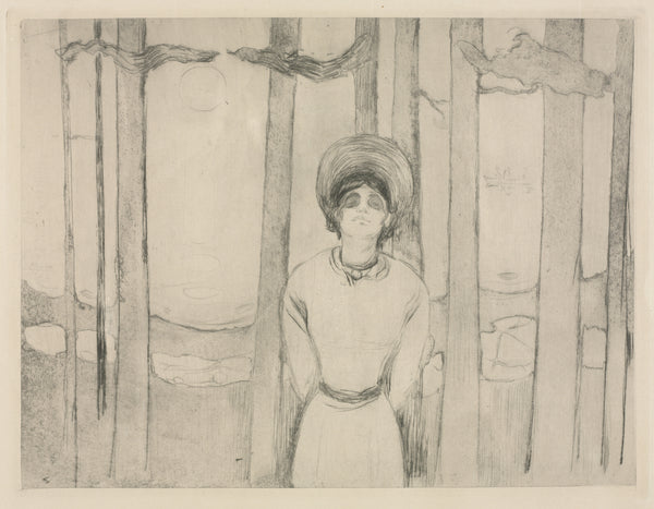 Edvard Munch — Summer Night (The Voice) | Expressionist Fine Art Print