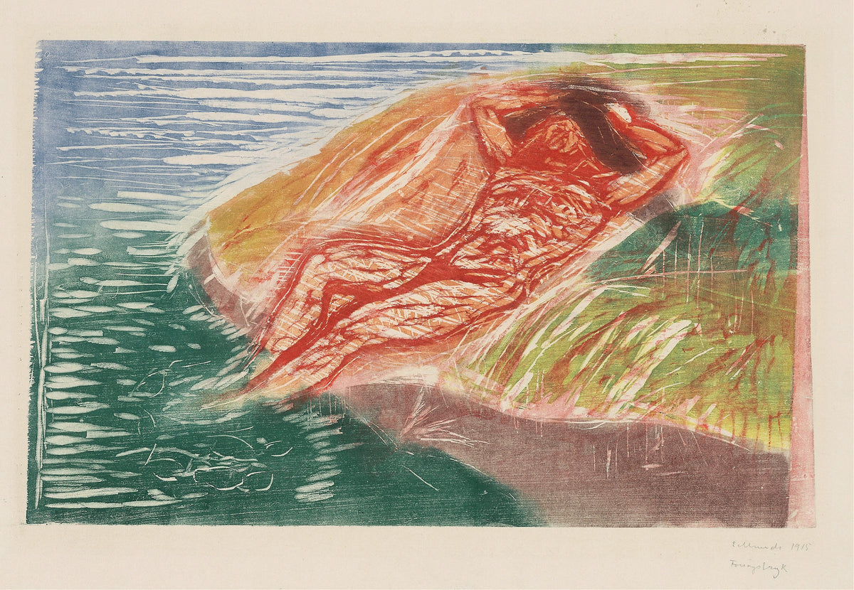 Edvard Munch — Sunbathing I | Expressionist Fine Art Print