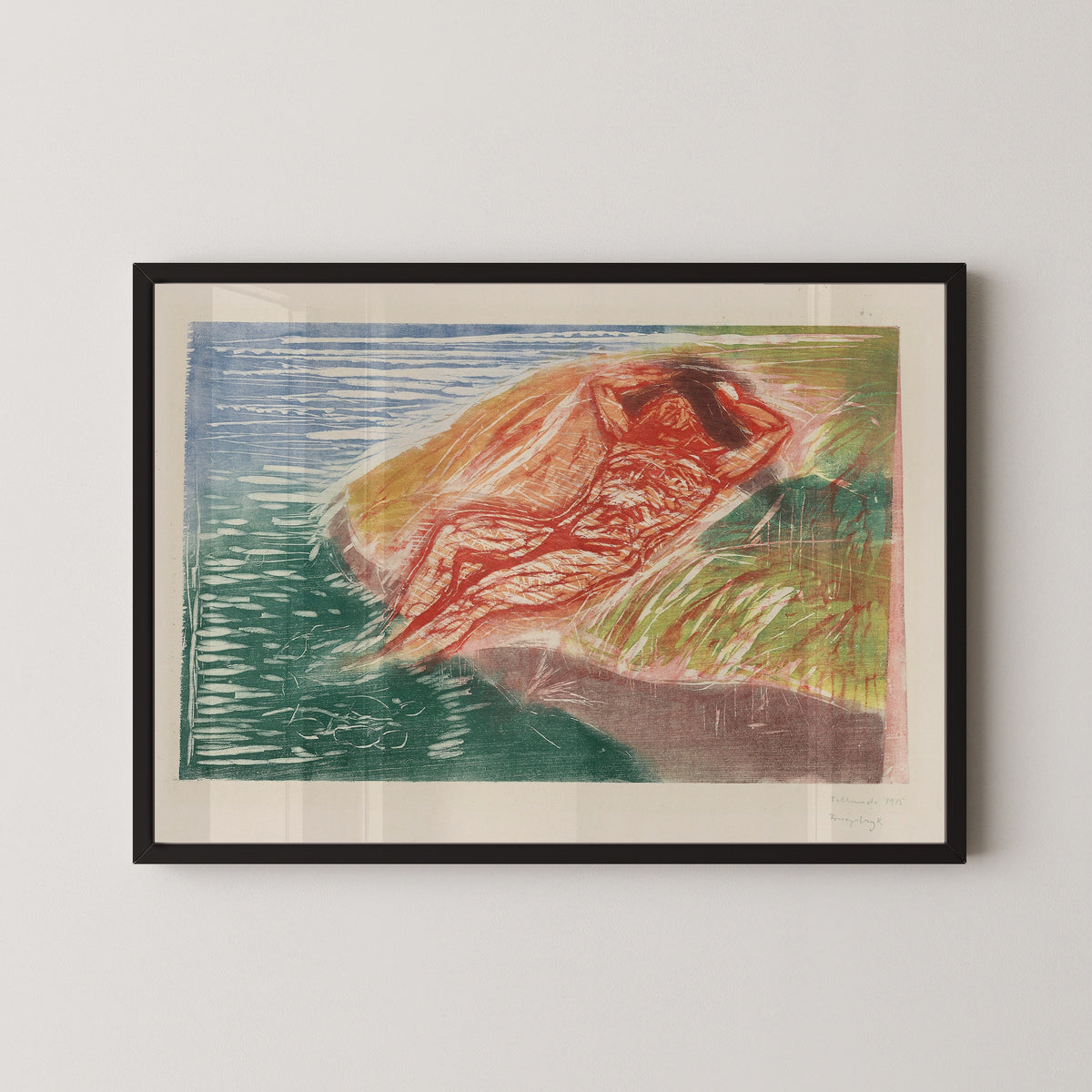 Edvard Munch — Sunbathing I | Expressionist Fine Art Print