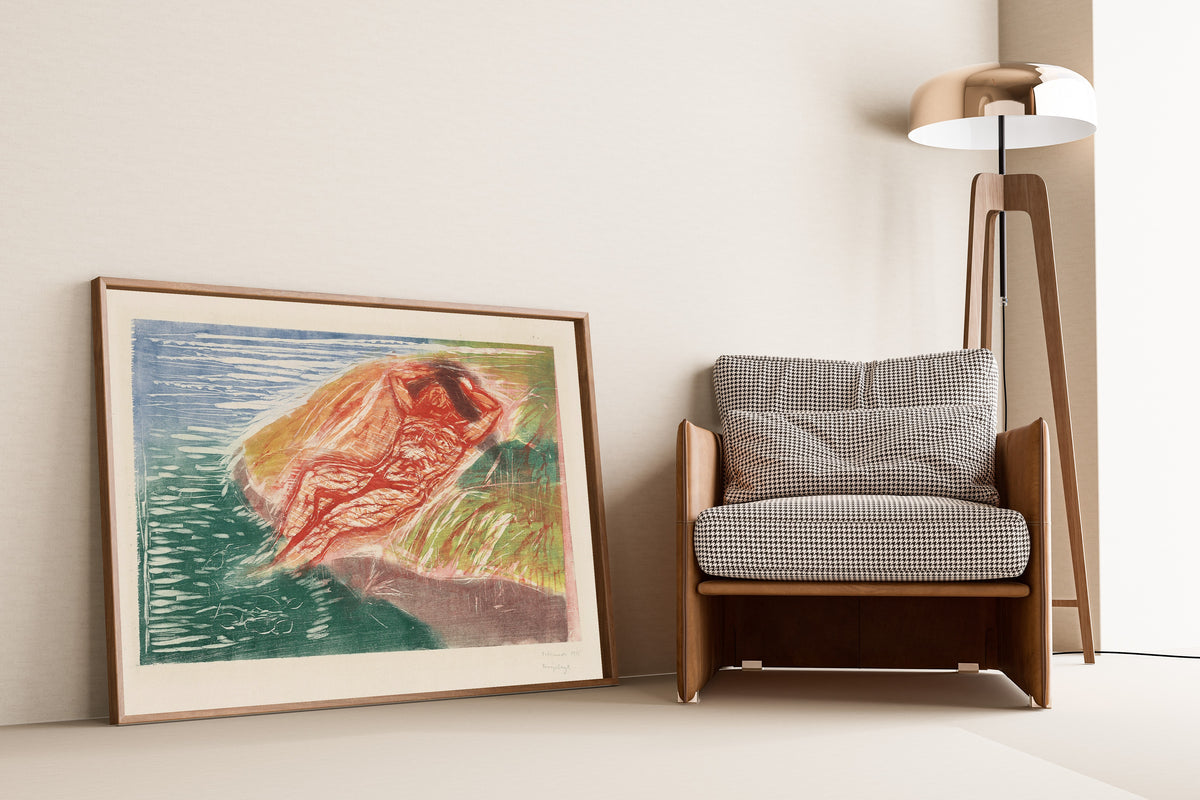 Edvard Munch — Sunbathing I | Expressionist Fine Art Print
