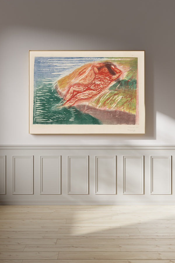 Edvard Munch — Sunbathing I | Expressionist Fine Art Print