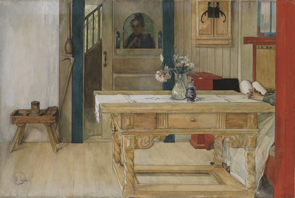 Carl Larsson — Sunday Rest | Swedish Watercolour Print