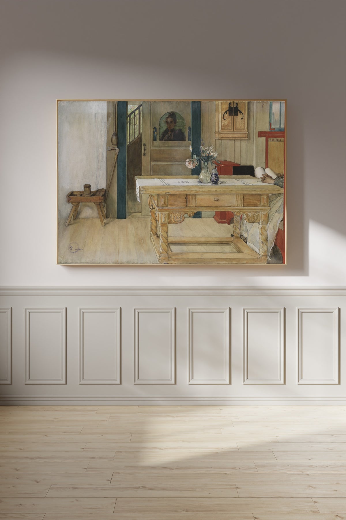 Carl Larsson — Sunday Rest | Swedish Watercolour Print