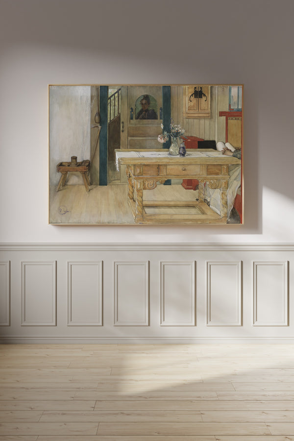 Carl Larsson — Sunday Rest | Swedish Watercolour Print
