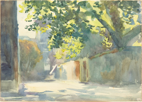 John Singer Sargent — Sunlit Wall Under a Tree | Fine Art Print