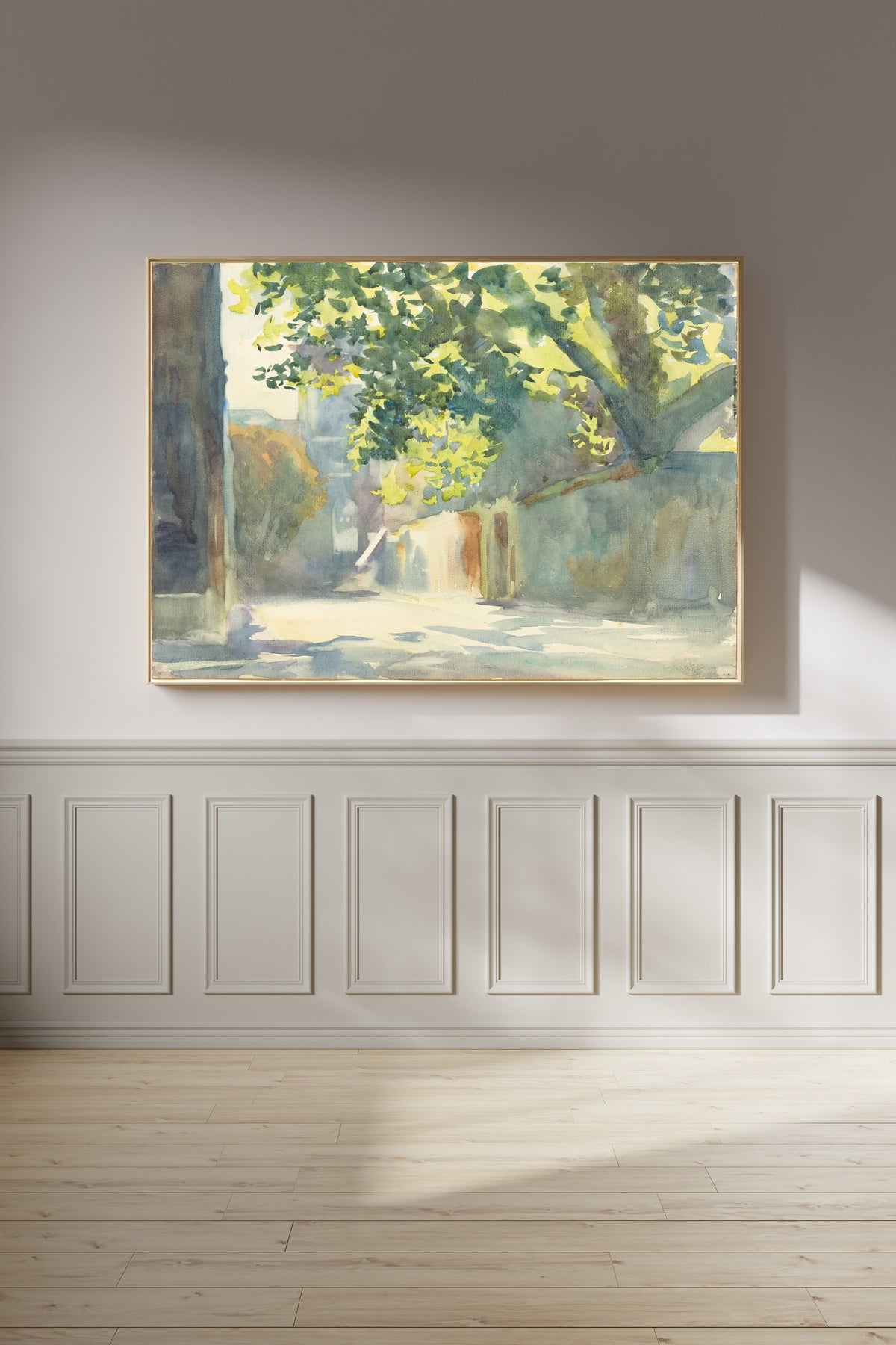 John Singer Sargent — Sunlit Wall Under a Tree | Fine Art Print