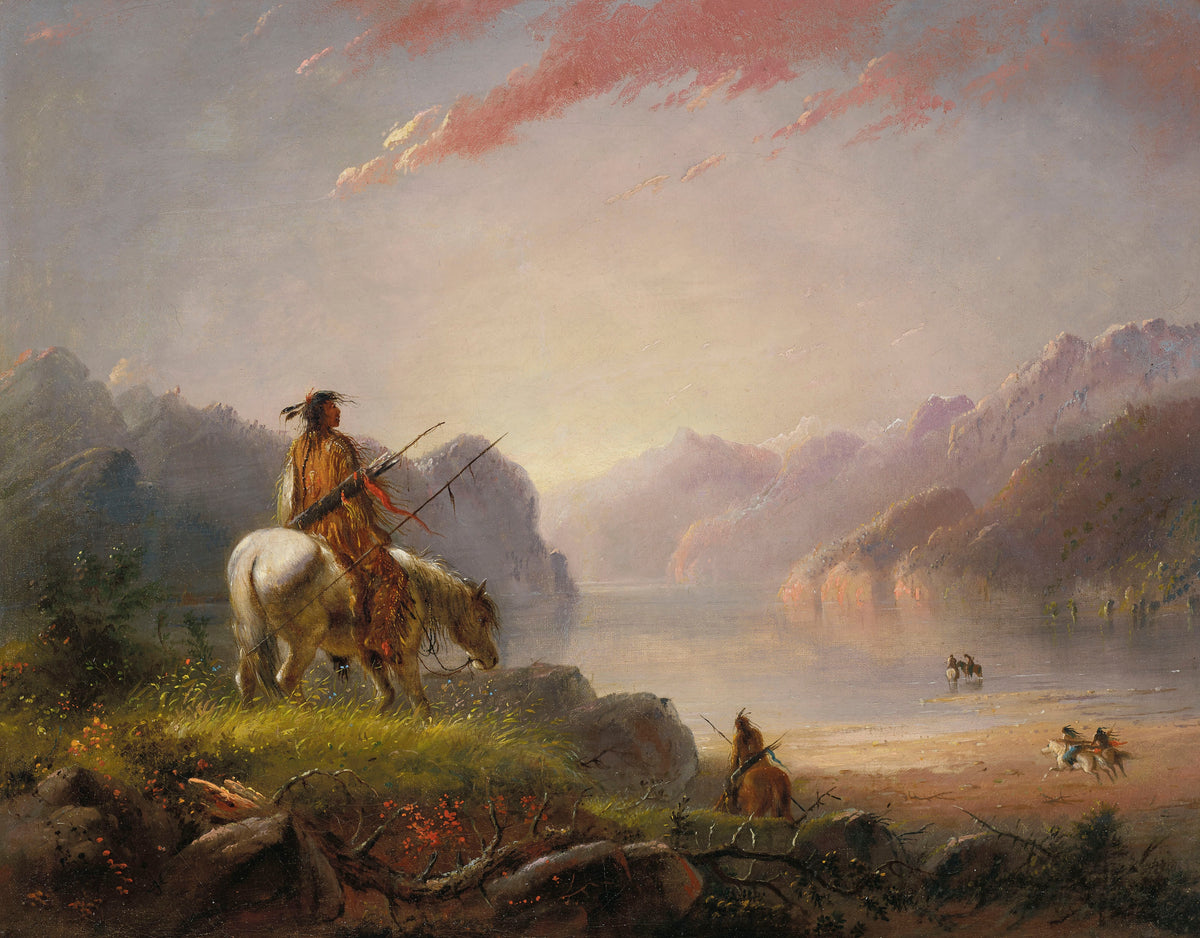 Alfred Jacob Miller — Sunset, Wind River | Landscape Fine Art Print