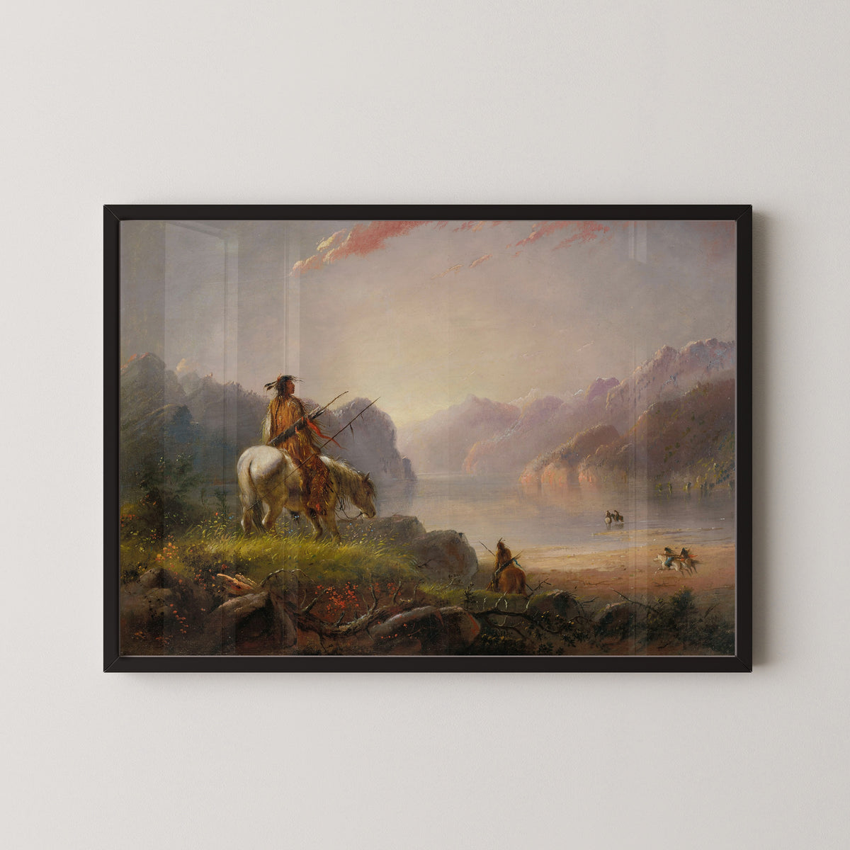 Alfred Jacob Miller — Sunset, Wind River | Landscape Fine Art Print