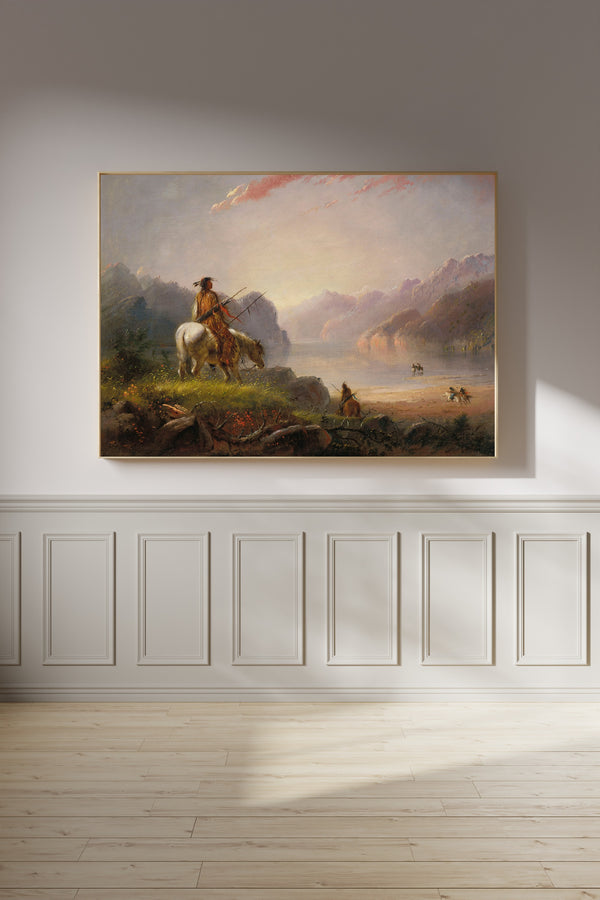 Alfred Jacob Miller — Sunset, Wind River | Landscape Fine Art Print