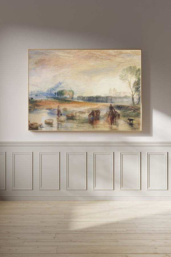 J.M.W. Turner — Sunset and Moonrise | Landscape Fine Art Print