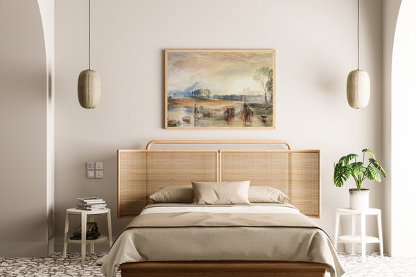 J.M.W. Turner — Sunset and Moonrise | Landscape Fine Art Print