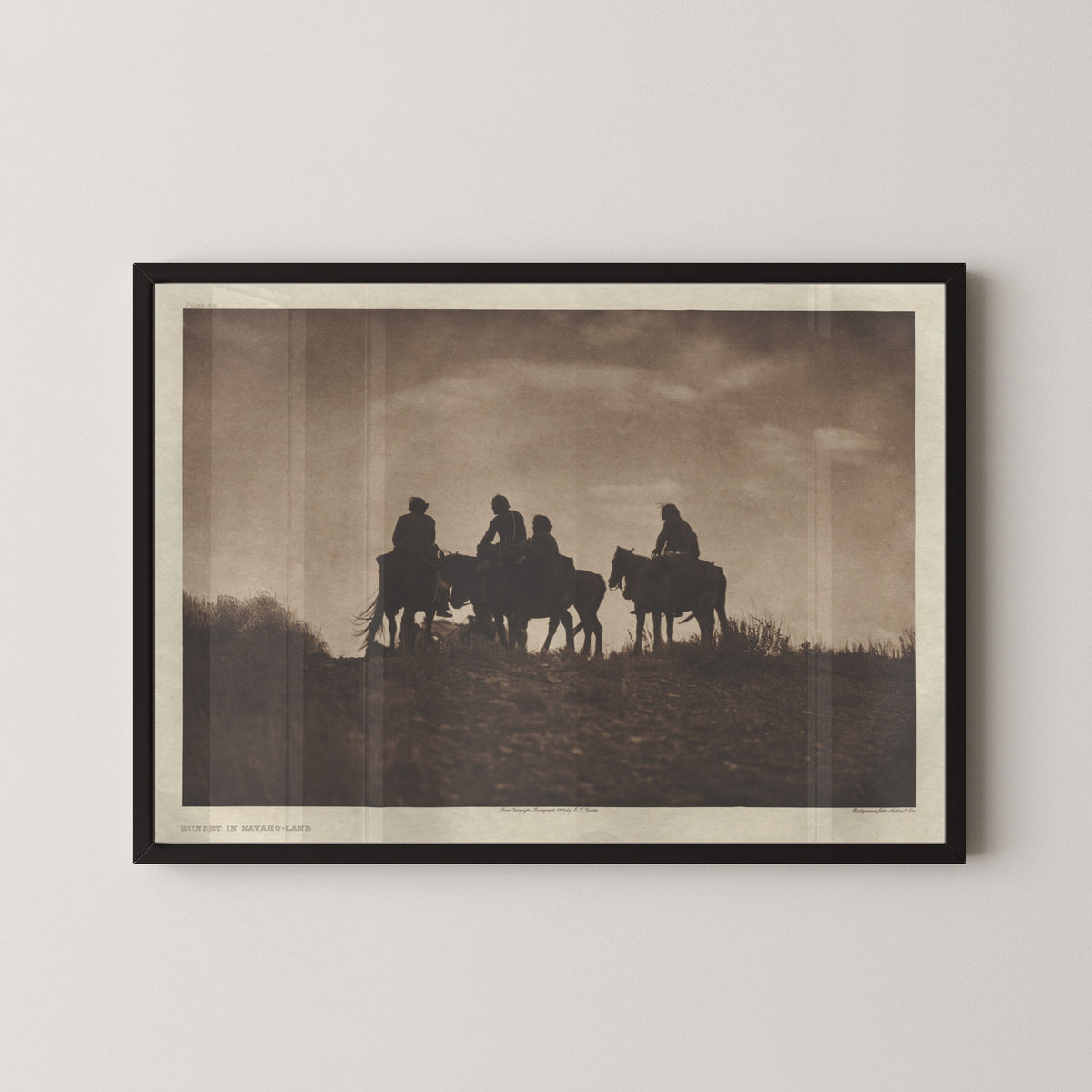 Edward S. Curtis — Sunset in Navaho-Land | Vintage Photograph Print