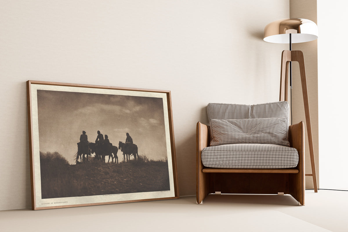 Edward S. Curtis — Sunset in Navaho-Land | Vintage Photograph Print