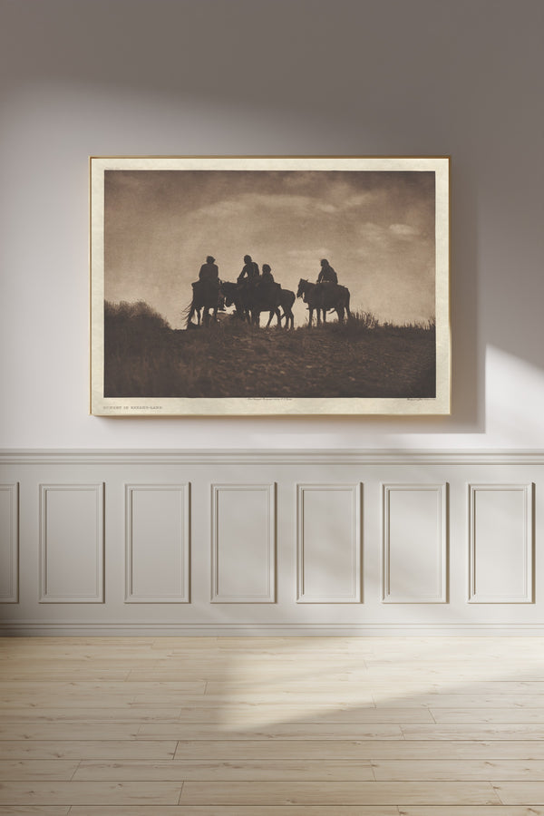 Edward S. Curtis — Sunset in Navaho-Land | Vintage Photograph Print