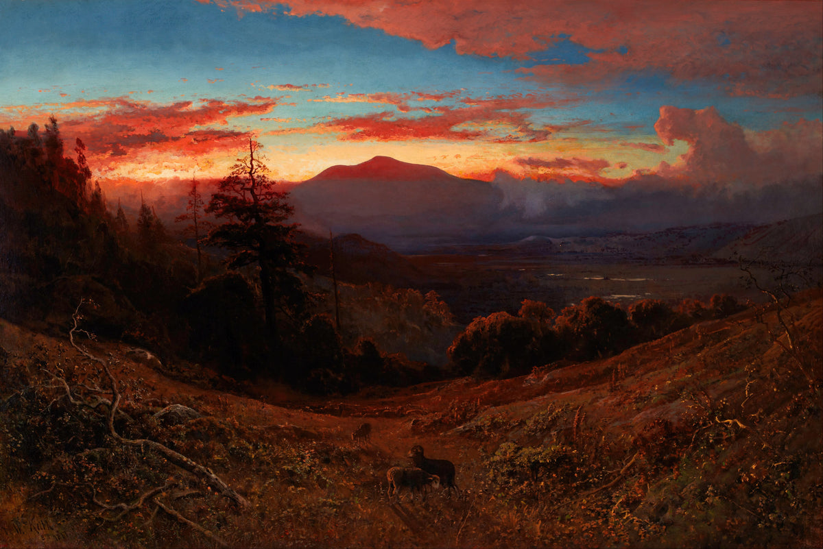 William Keith — Sunset on Mount Diablo (Marin Sunset) | Landscape Fine Art Print