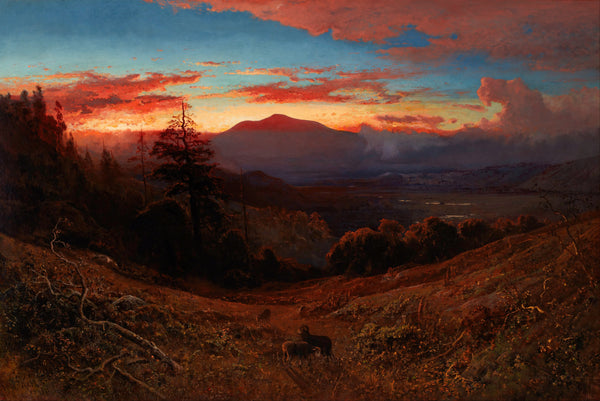 William Keith — Sunset on Mount Diablo (Marin Sunset) | Landscape Fine Art Print