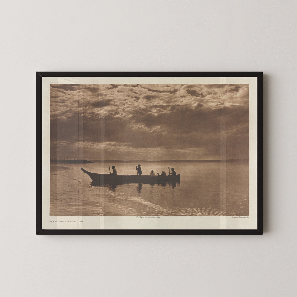 Edward S. Curtis — Sunset on Puget Sound | Vintage Photograph Print