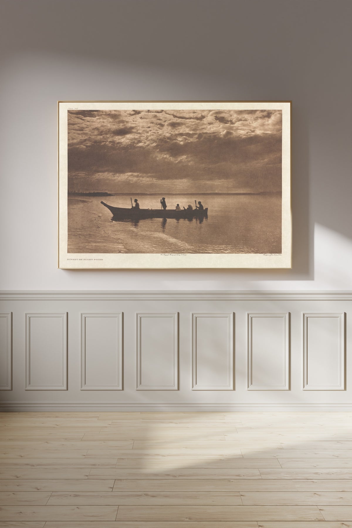 Edward S. Curtis — Sunset on Puget Sound | Vintage Photograph Print
