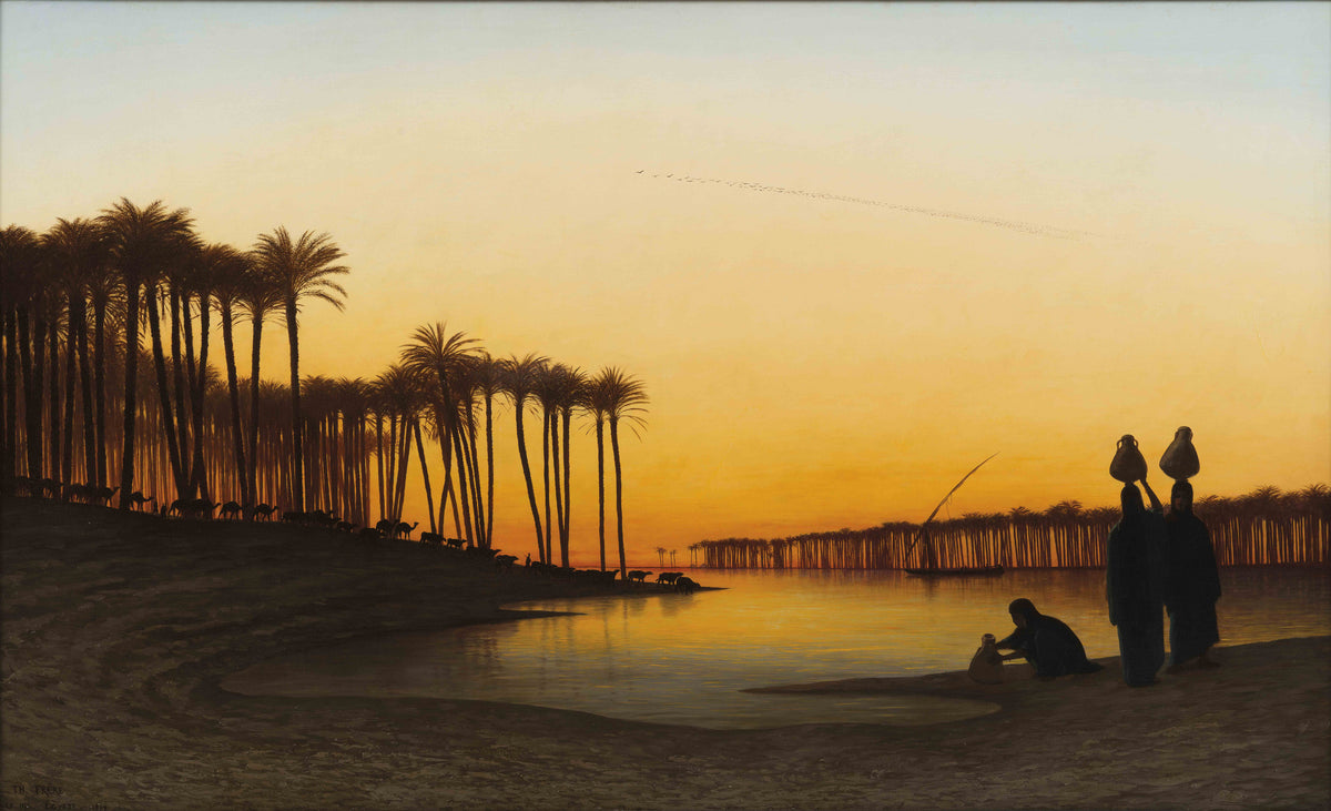 Charles-Théodore Frère — Sunset on the Nile | Fine Art Print