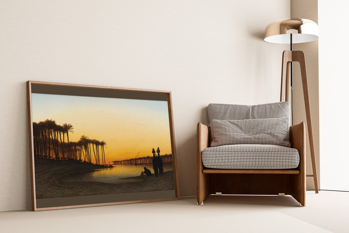 Charles-Théodore Frère — Sunset on the Nile | Fine Art Print