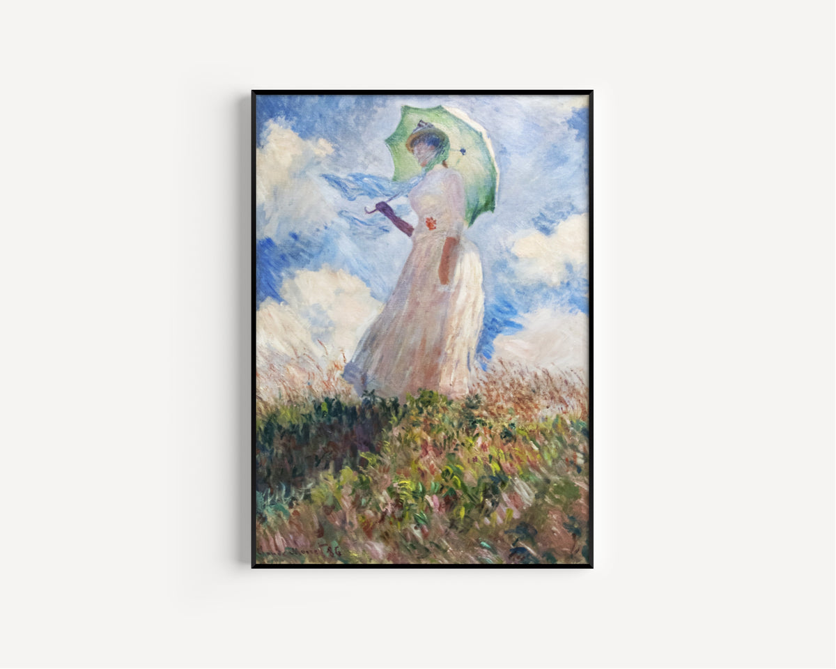 Claude Monet — Woman with a Parasol (Suzanne Hoschedé) | Fine Art Print