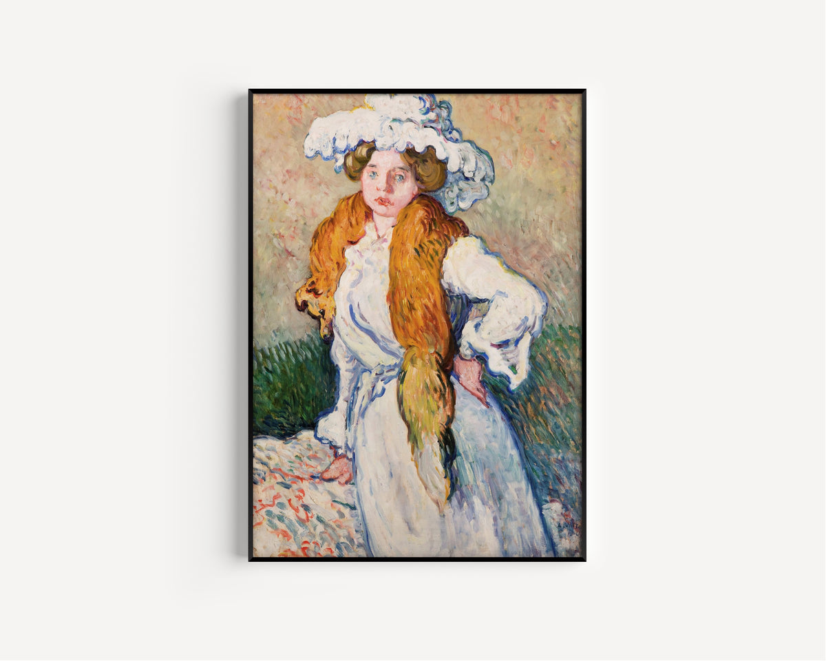 Louis Valtat — Suzanne Valtat au renard | Fine Art Print