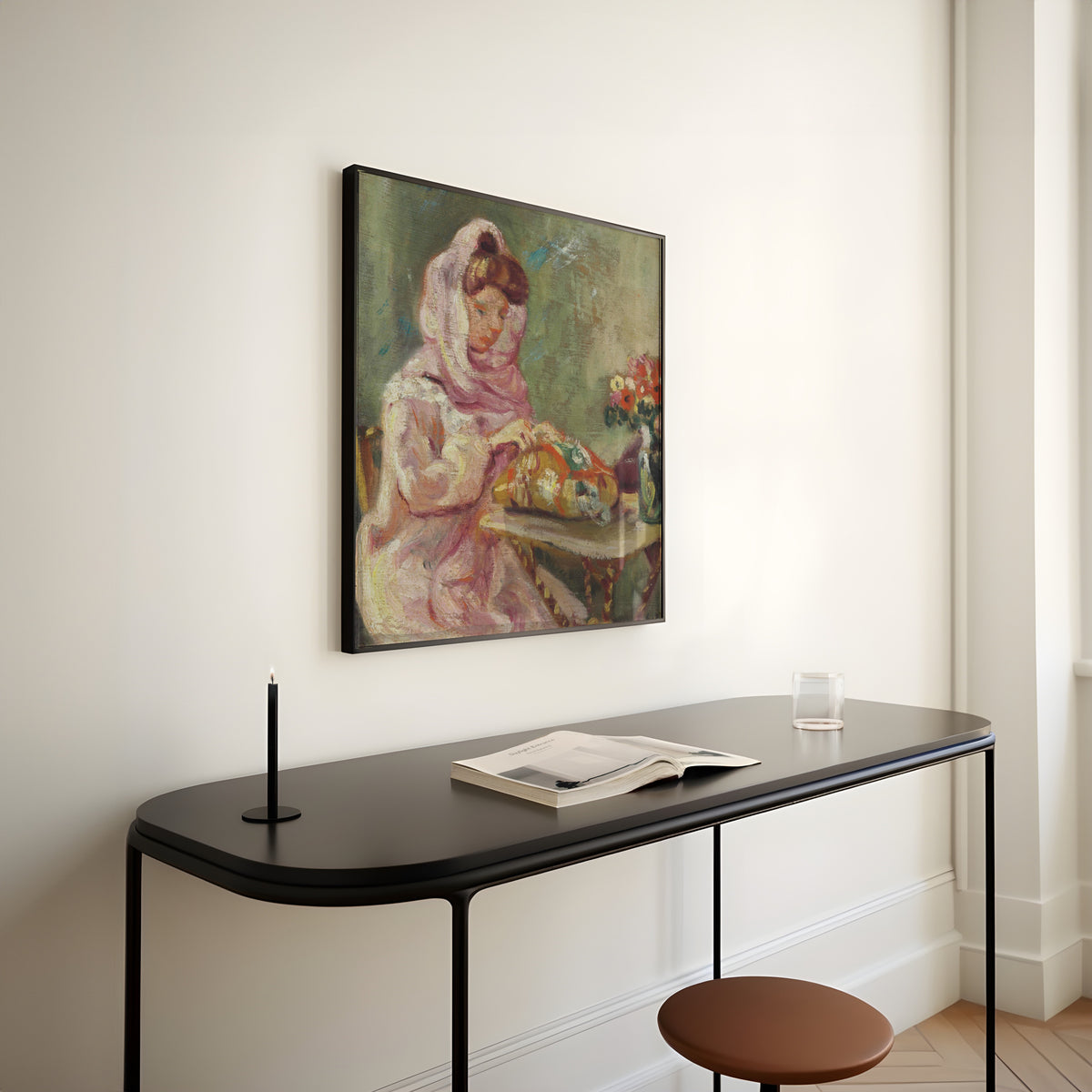 Louis Valtat — Suzanne Valtat cousant | Fine Art Print