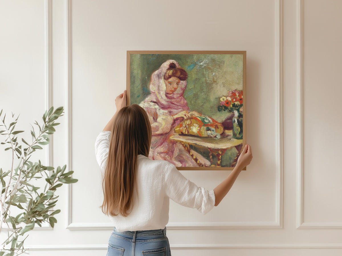 Louis Valtat — Suzanne Valtat cousant | Fine Art Print