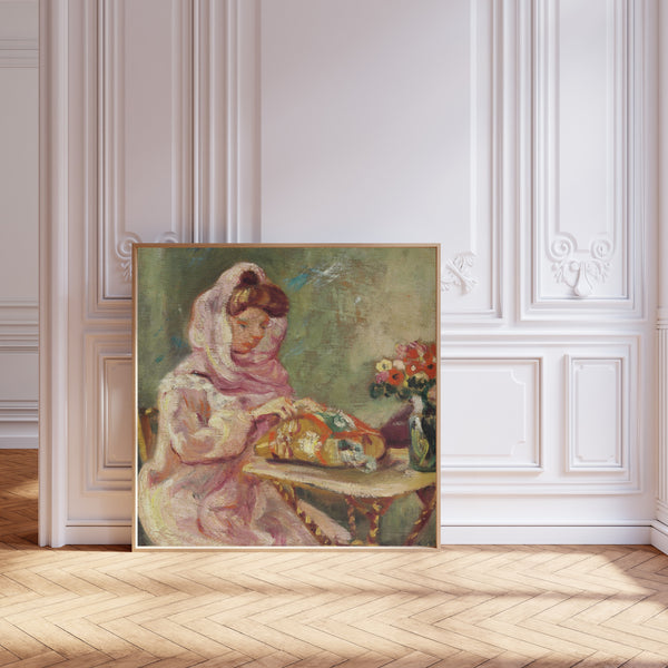 Louis Valtat — Suzanne Valtat cousant | Fine Art Print