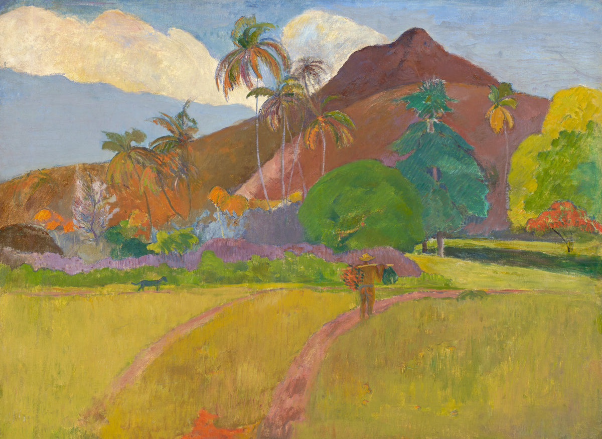 Paul Gauguin — Tahitian Landscape with a Man on the Path | Fine Art Print