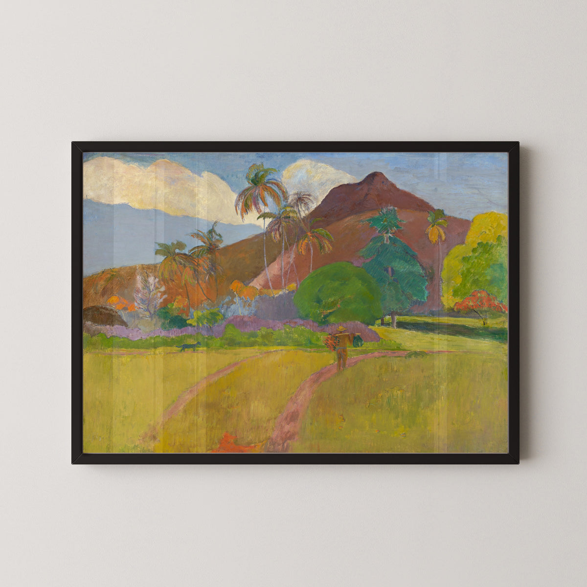 Paul Gauguin — Tahitian Landscape with a Man on the Path | Fine Art Print
