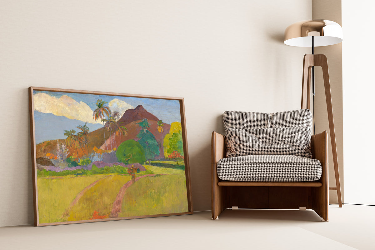 Paul Gauguin — Tahitian Landscape with a Man on the Path | Fine Art Print