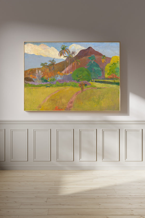 Paul Gauguin — Tahitian Landscape with a Man on the Path | Fine Art Print