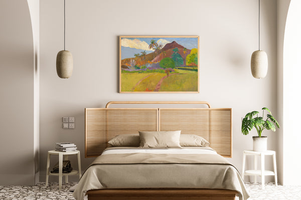 Paul Gauguin — Tahitian Landscape with a Man on the Path | Fine Art Print