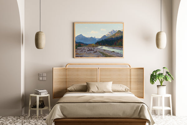 Fritz Müller-Landeck — Tal bei Schloss Linderhof | Fine Art Print