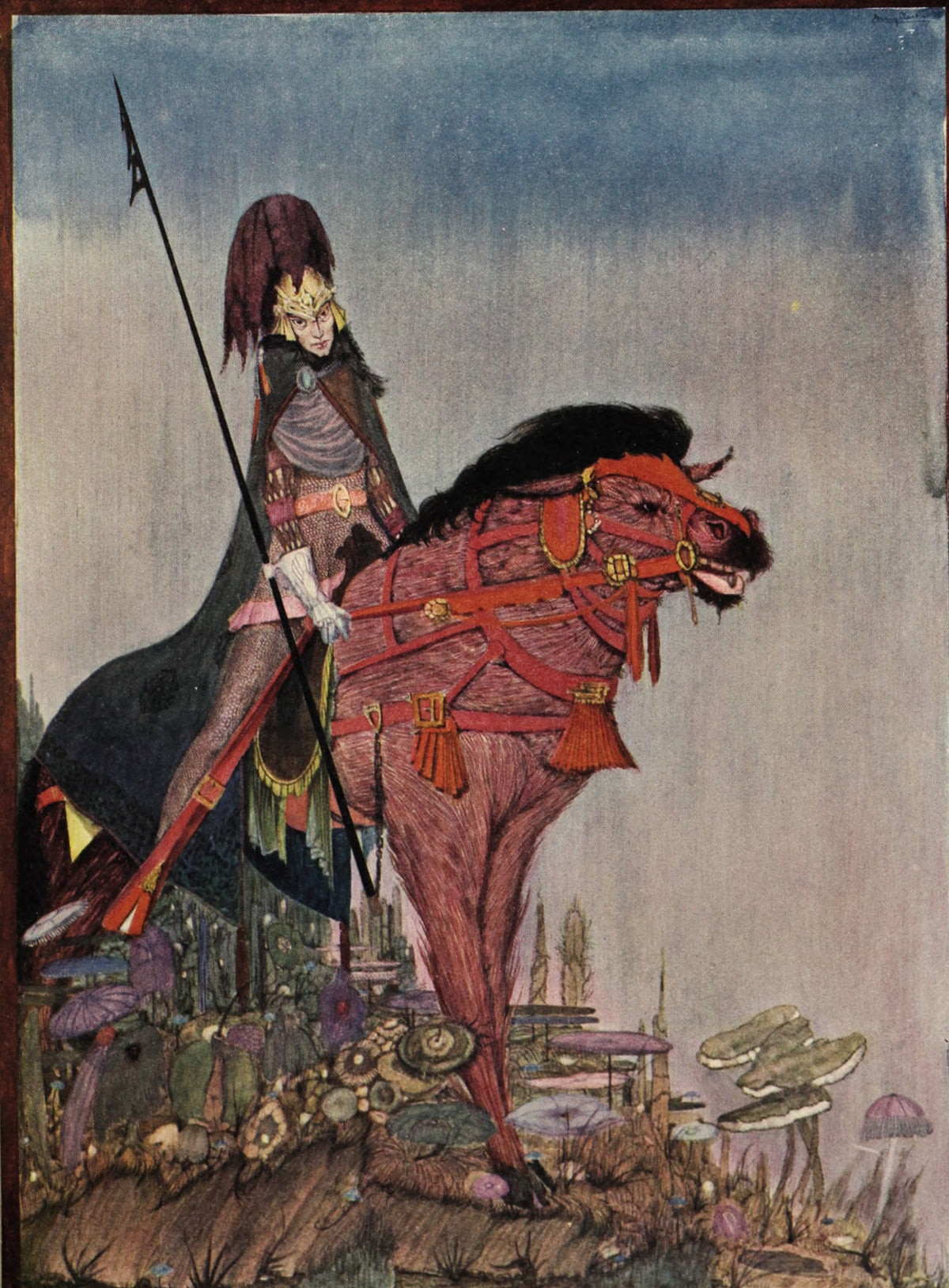 Harry Clarke — Tales of Mystery and Imagination: An Attachment Which Seemed to Attain New Strength | Gothic Illustration Print