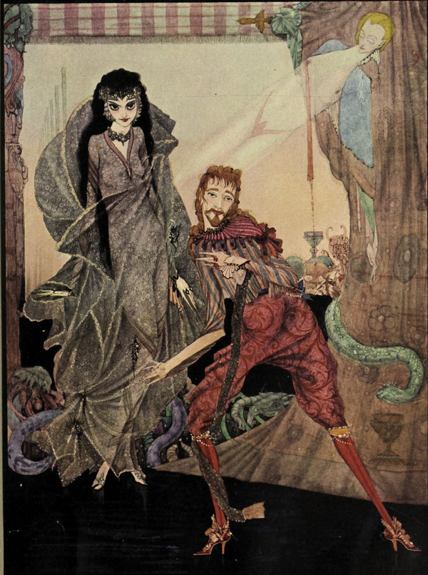 Harry Clarke — Tales of Mystery and Imagination: And Now Slowly Opened the Eyes | Gothic Illustration Print