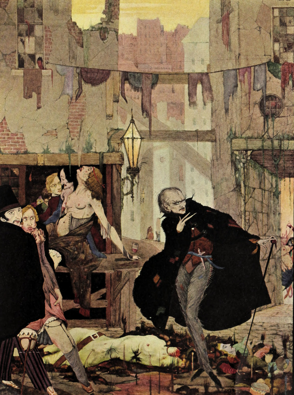 Harry Clarke — Tales of Mystery and Imagination: It Was the Most Noisome Quarter of London | Gothic Illustration Print