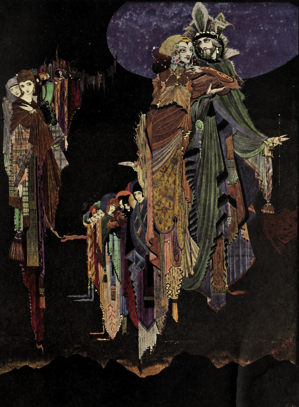 Harry Clarke — Tales of Mystery and Imagination: The Colloquy of Monos and Una | Gothic Illustration Print