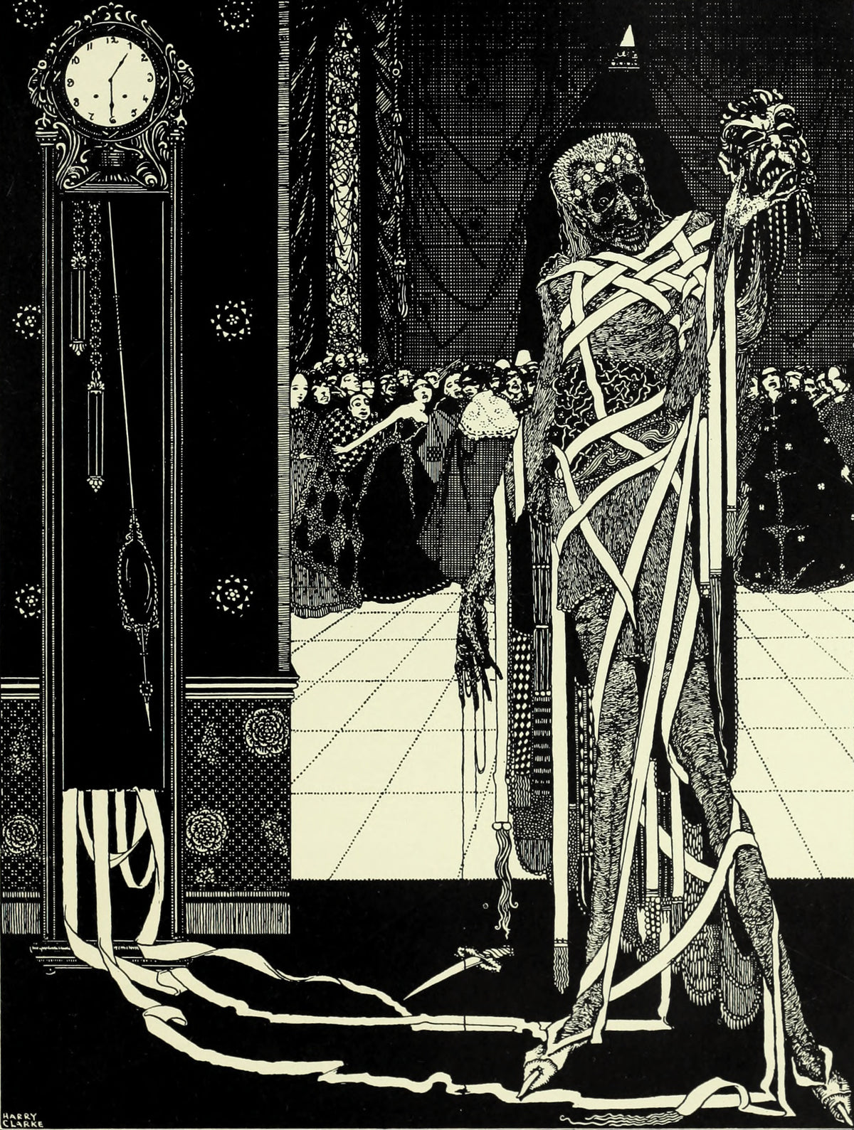 Harry Clarke — Tales of Mystery and Imagination: The Dagger Dropped Gleaming | Gothic Illustration Print